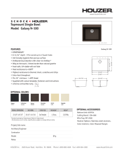 Topmount Single Bowl Model Galaxy N-100
