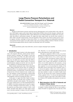Large Plasma Pressure Perturbations and Radial Convective