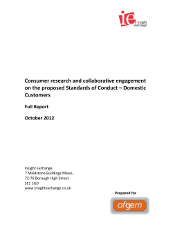 Consumer research and collaborative engagement on the