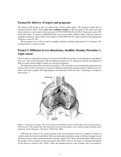 Project 5, Diffusion in two dimensions, PDF file