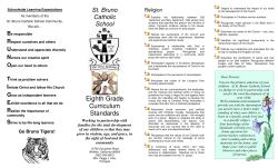 Eighth Grade - St. Bruno Catholic School