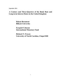 A Century and Three-Quarters of the Bank Rate and Long