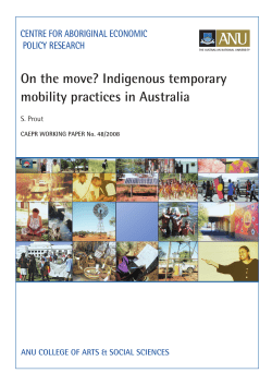 CAEPR Working Paper 48 - Centre for Aboriginal Economic Policy