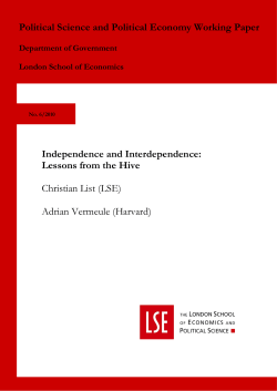 Independence and Interdependence