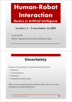 Human-Robot Interaction