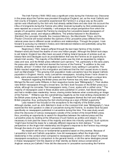 The Irish Famine (1845-1852) was a significant crisis during the