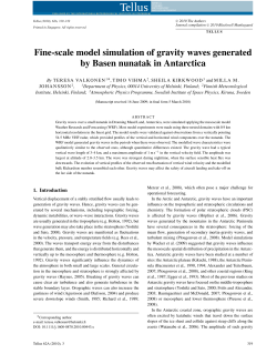 Fine-scale model simulation of gravity waves generated by Basen