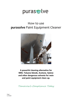 How to use purasolve Paint Equipment Cleaner