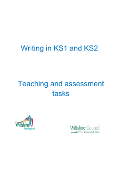 Writing in KS1 and KS2 Teaching and assessment tasks