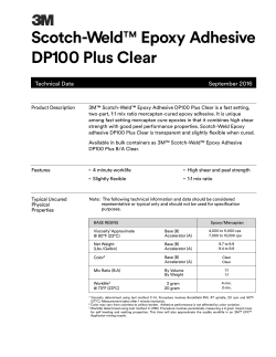 Scotch-Weld™ Epoxy Adhesive DP100 Plus Clear