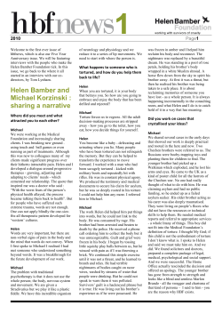 Helen Bamber and Michael Korzinski