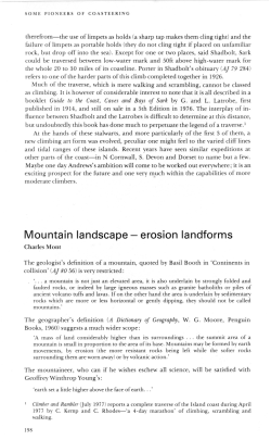 Mountain landscape - erosion landforms