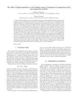 The effect of light impurities on the binding energy of hydrogen in