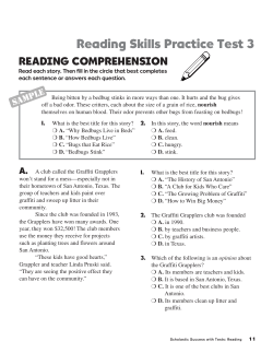 Reading Skills Practice Test 3