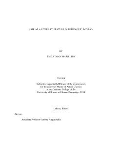 HAIR AS A LITERARY FEATURE IN