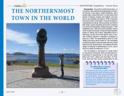 THE noRTHERnmosT Town In THE woRLD