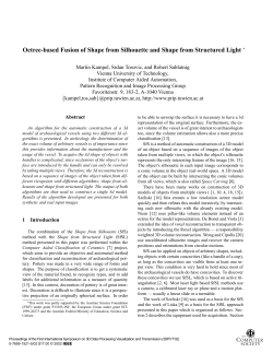 Octree-based fusion of shape from silhouette and shape