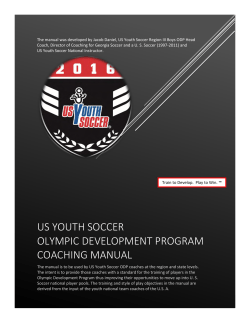 US Youth Soccer ODP Coaching Manual