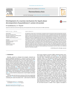 Development of a reaction mechanism for liquid-phase