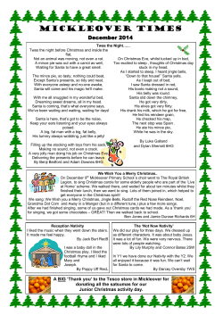 Mickleover Times Dec2014 - Mickleover Primary School