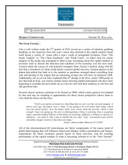 2010 2nd Quarter IMCG Newsletter