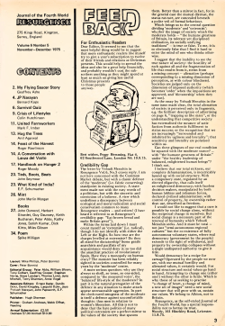 Journal of the Fourth World 2. My Flying Saucer Story 4. JP Narayan