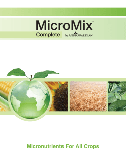 Read the full Micro Mix Brochure - Agrow