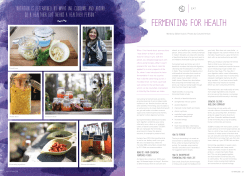 Fermenting for Health, by Gillian Koziki