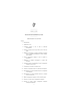 MULTI-UNIT DEVELOPMENTS ACT 2011
