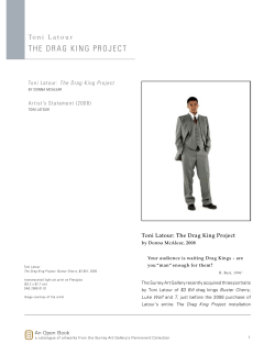the drag king project
