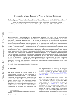 Evidence for a Rapid Turnover of Argon in the Lunar Exosphere