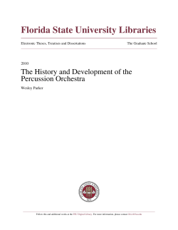 The History and Development of the Percussion Orchestra