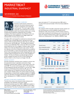cushman industrial 4Q12