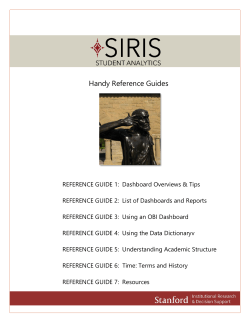Handy Reference Guides - SIRIS Student Analytics