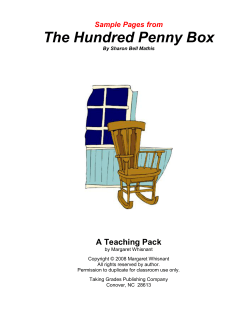 The Hundred Penny Box - Taking Grades Publishing Company