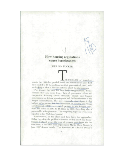 How housing regulations cause homelessness