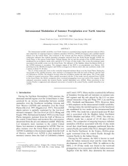 Intraseasonal Modulation of Summer Precipitation over North America