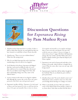 Discussion Questions for Esperanza Rising by Pam