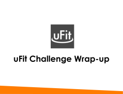 2013 uFit Challenge Summary - Urbandale Community Action