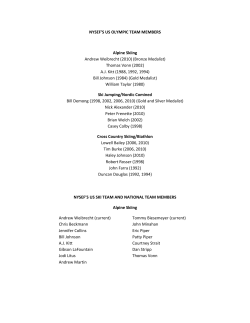 a list of all NYSEF`s Olympians and National Team Members