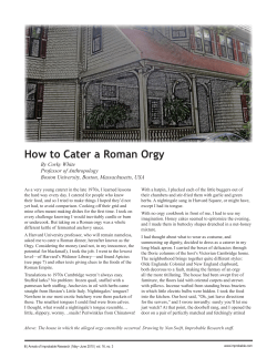 How to Cater a Roman Orgy