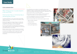 Case Study - True North Strategic Communication