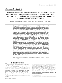 Beyond anxious predisposition: Do Padecer de