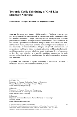 Towards Cyclic Scheduling of Grid-Like Structure Networks