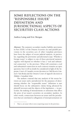 some reflections on the &ldquo;responsible issuer&rdquo; definition and