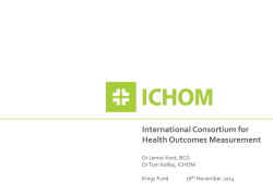 International Consortium for Health Outcomes