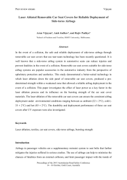 Laser Ablated Removable Car Seat Covers for Reliable Deployment