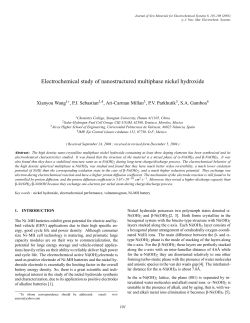 Electrochemical study of nanostructured multiphase nickel hydroxide