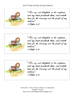 For my soul delighteth in the or my soul delighteth in the or my soul