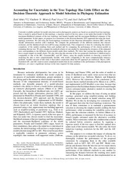 Accounting for Uncertainty in the Tree Topology Has Little Effect on